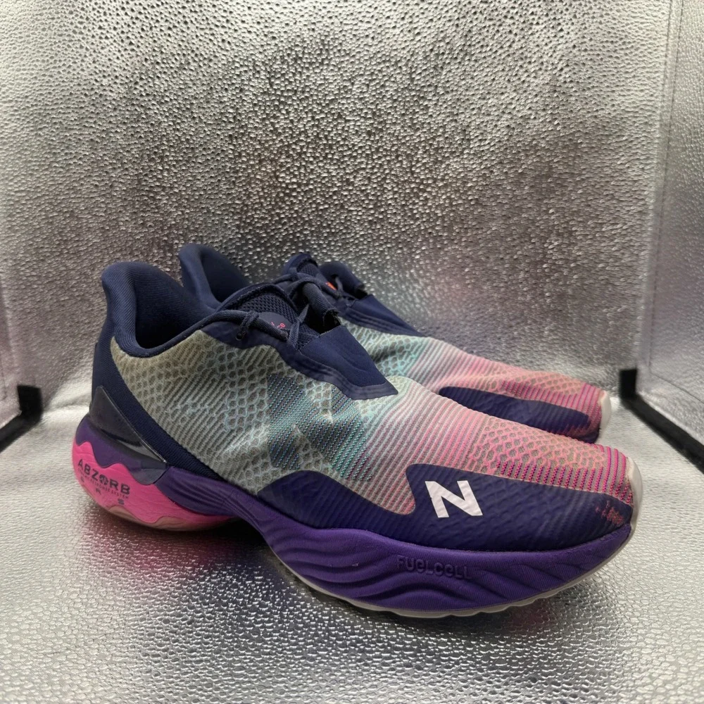Size 13 New Balance FuelCell Rebel v2 Mens Purple Good Running Shoes MRBLTH1